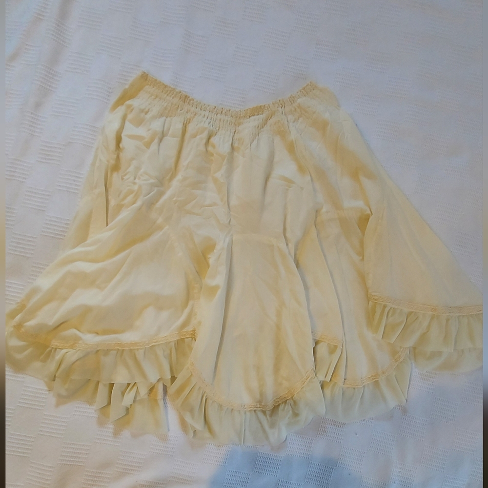 Mori Kei Cream Skirt
